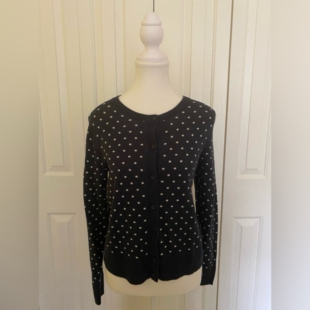 Joe Fresh black and white cardigan (M)